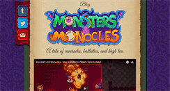 Desktop Screenshot of monstersandmonocles.com