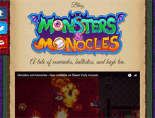 Tablet Screenshot of monstersandmonocles.com